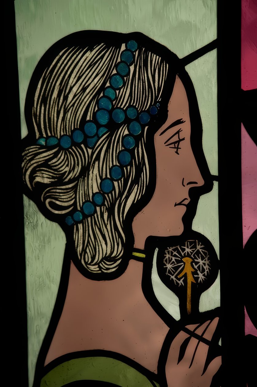 Vidriera (Allegorie der Poesie) von Alexandre de Riquer