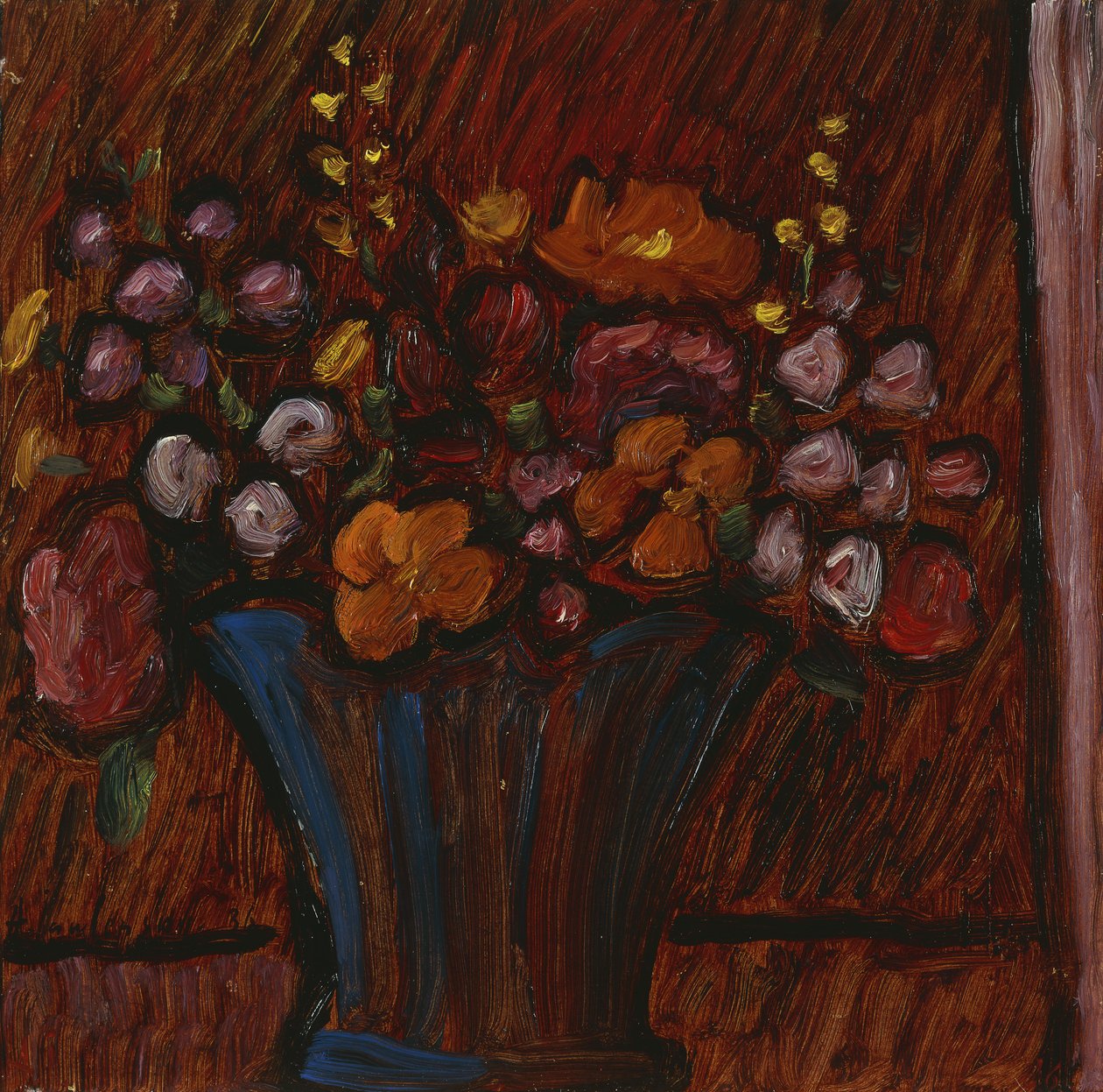 Blumenstillleben; Blumenstilleben, 1936 von Alexej von Jawlensky