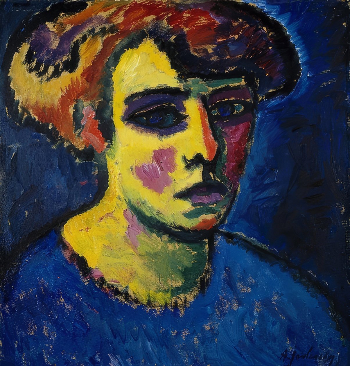 Frauenkopf von Alexej von Jawlensky