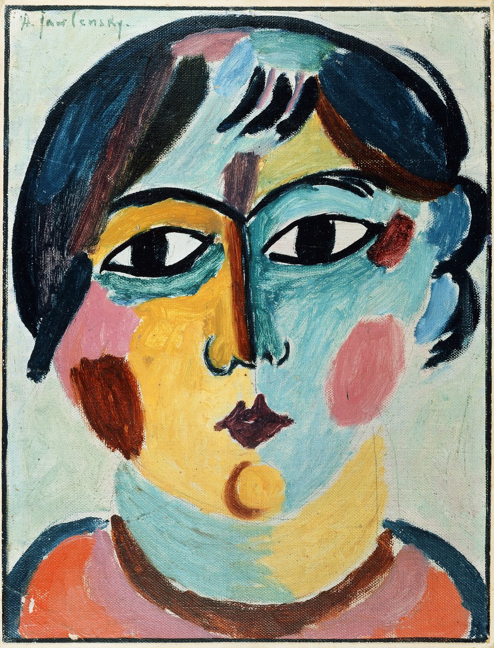 Mädchenkopf von Alexej von Jawlensky