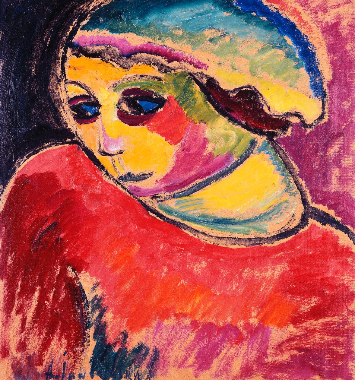 Grüne Haube von Alexej von Jawlensky