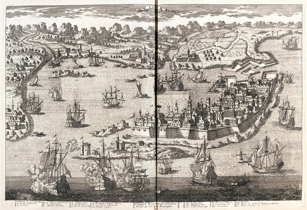 Cadiz, Spanien von Alexis Hubert Jaillot