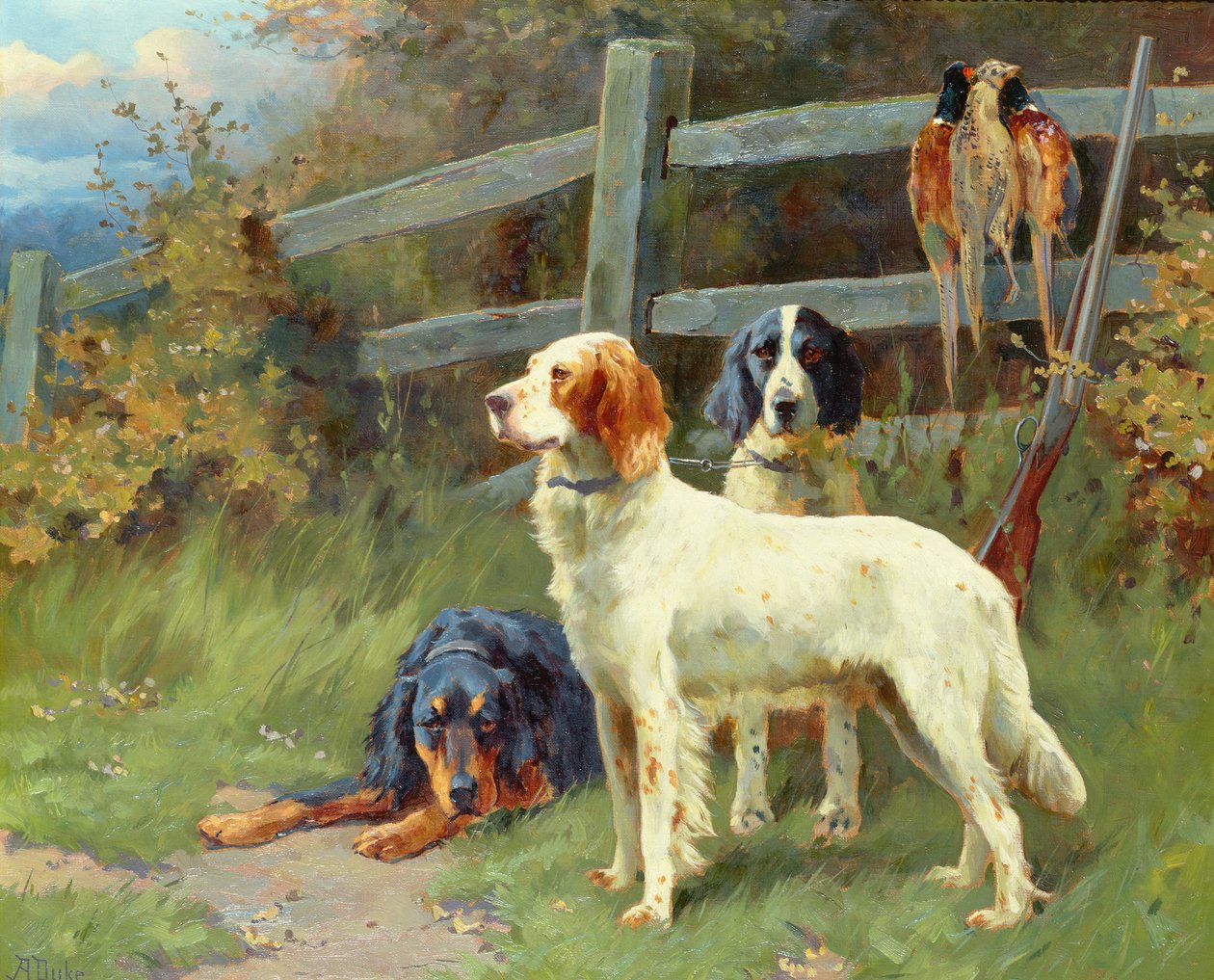 Bei der Tagesbeute von Alfred Duke