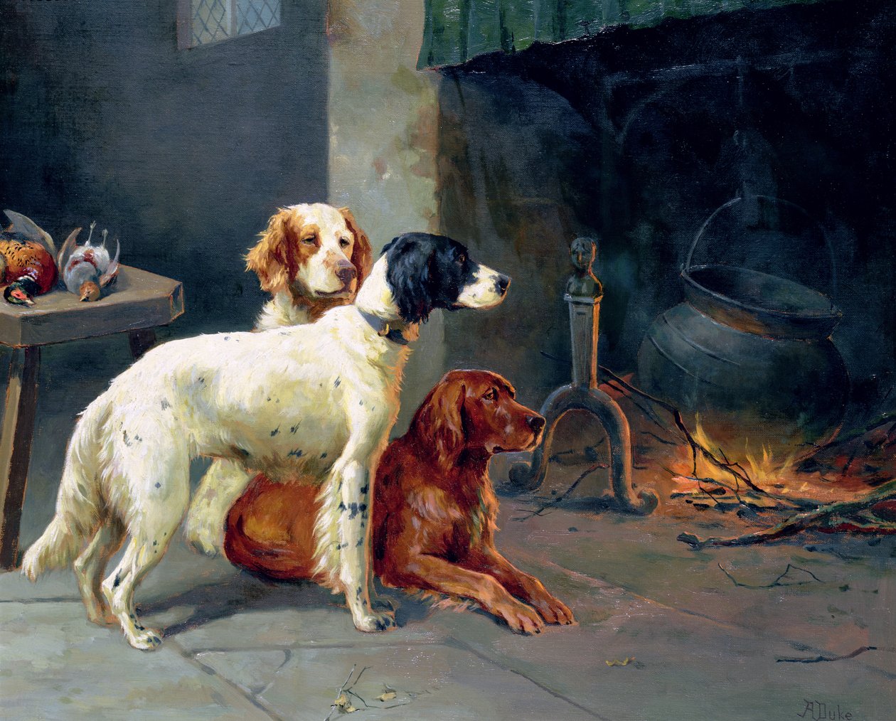 Am Feuer von Alfred Duke
