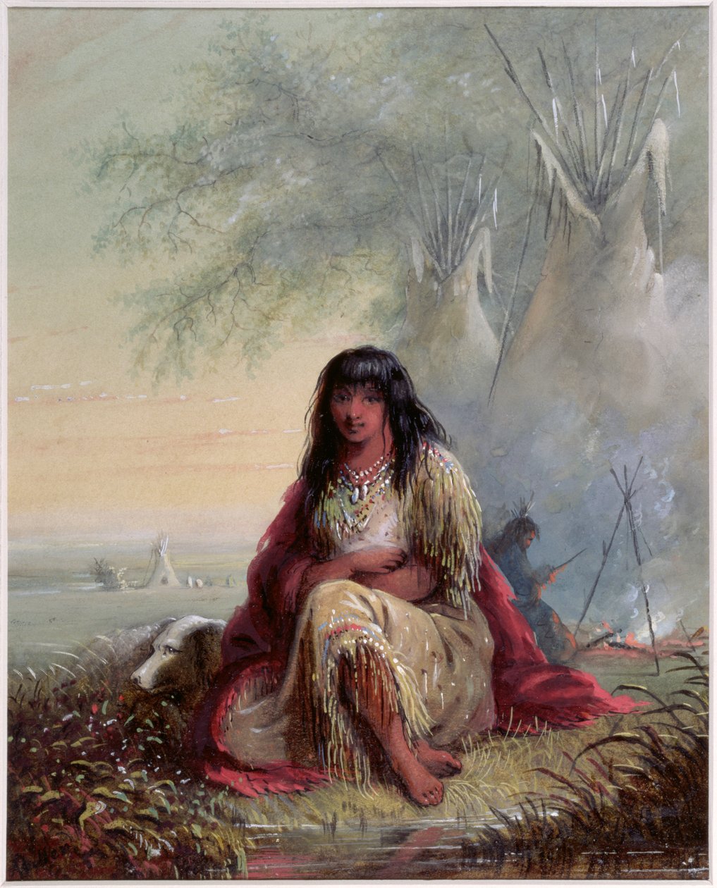 Sioux-Indianermädchen von Alfred Jacob Miller