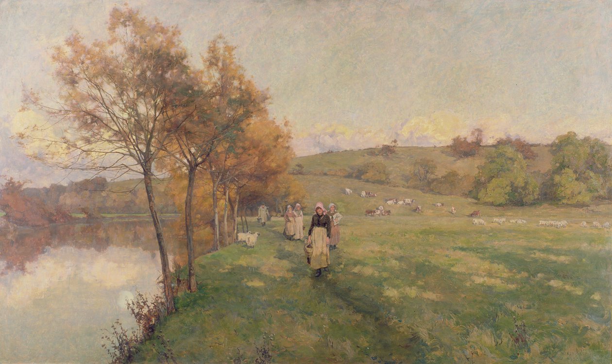 Wiesen am Avon von Alfred Parsons
