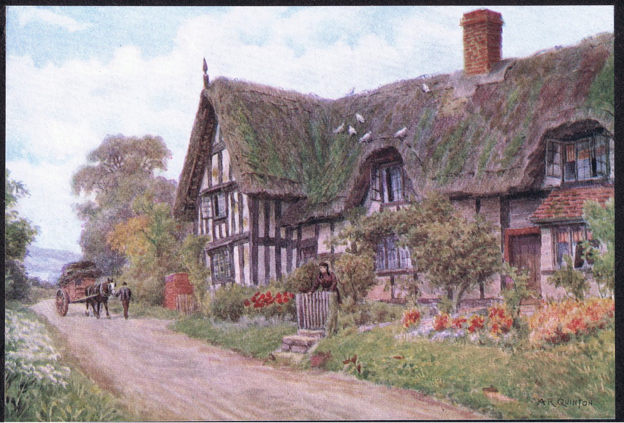 Great Comberton, Worcester, aus The Cottages and the Village Life of Rural England, veröffentlicht von Dent & Sons Limited, 1912 von Alfred Robert Quinton
