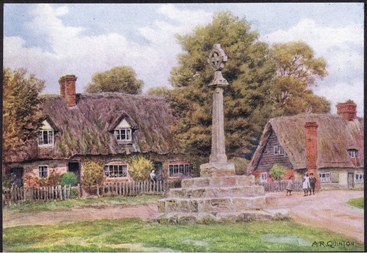 Long Wittenham, Berkshire, aus The Cottages and the Village Life of Rural England, veröffentlicht von Dent & Sons Limited, 1912 von Alfred Robert Quinton
