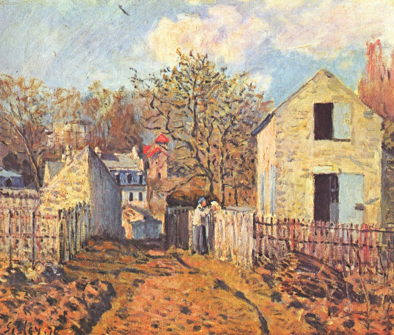 Dorf von Voisins von Alfred Sisley