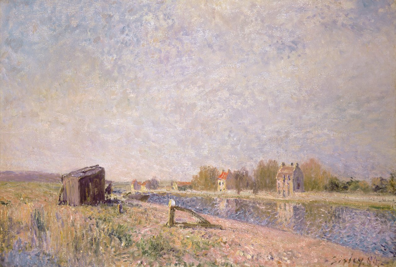 Der Loing bei Saint-Mammes, 1884 von Alfred Sisley