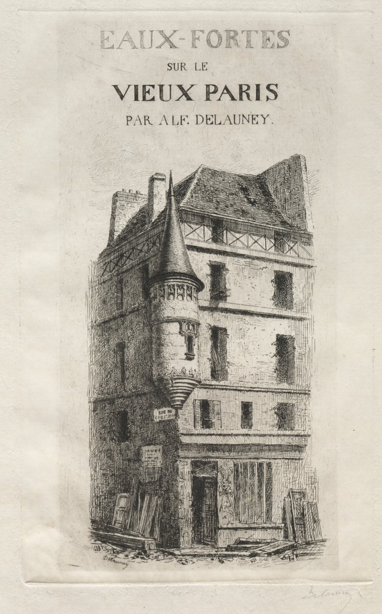 Tourelle rue de coq Saint-Jean von Alfred Alexandre Delauney