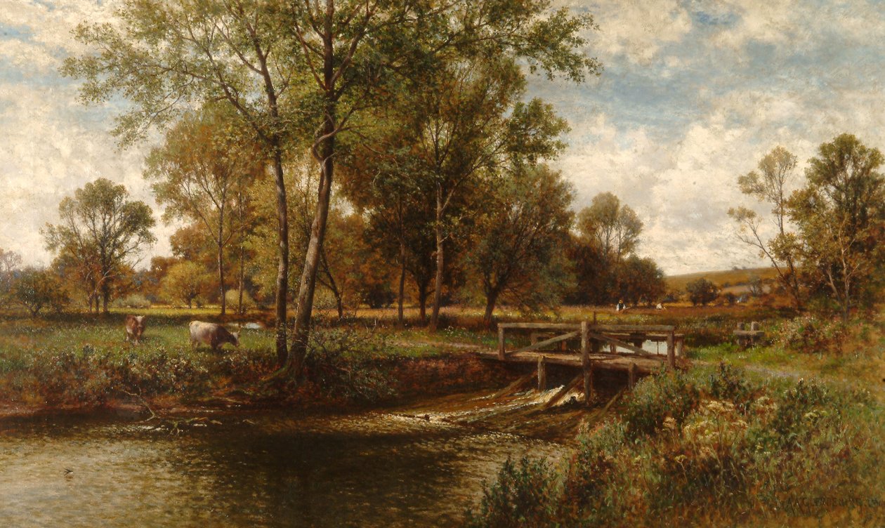 In den Wiesen, Youngsbury, 1900 von Alfred Augustus Glendening