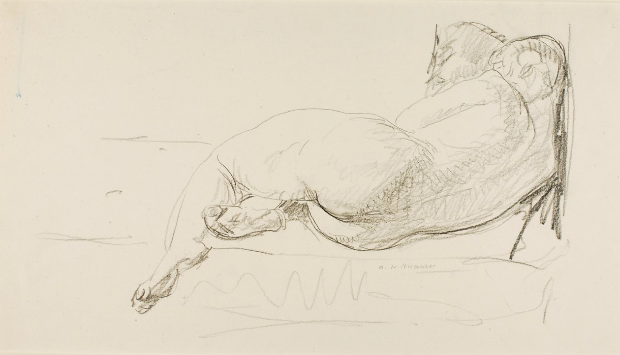 Liegender Akt von Alfred H. Maurer