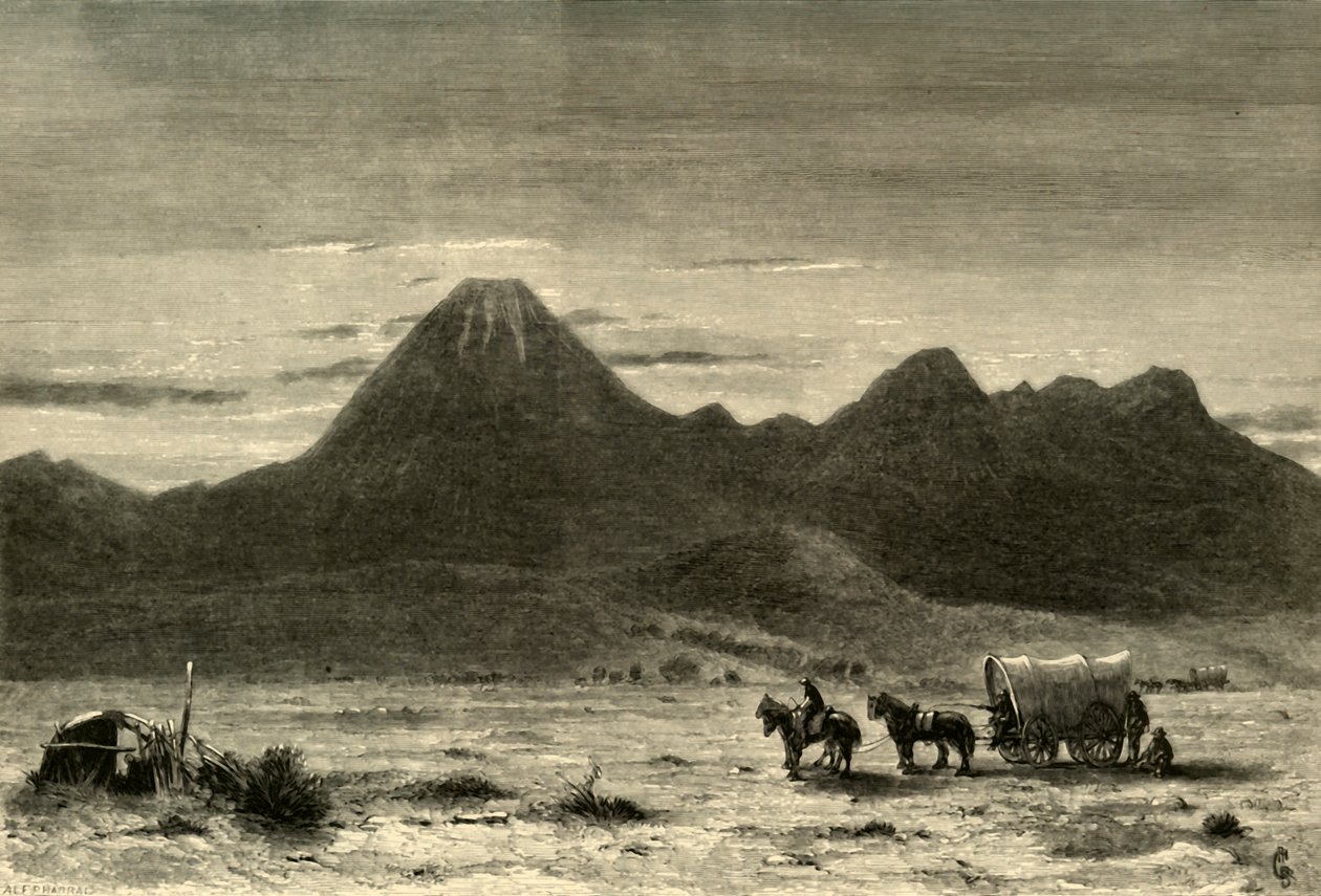 Lassens Butte, Sacramento Valley, 1872 von Alfred Harral
