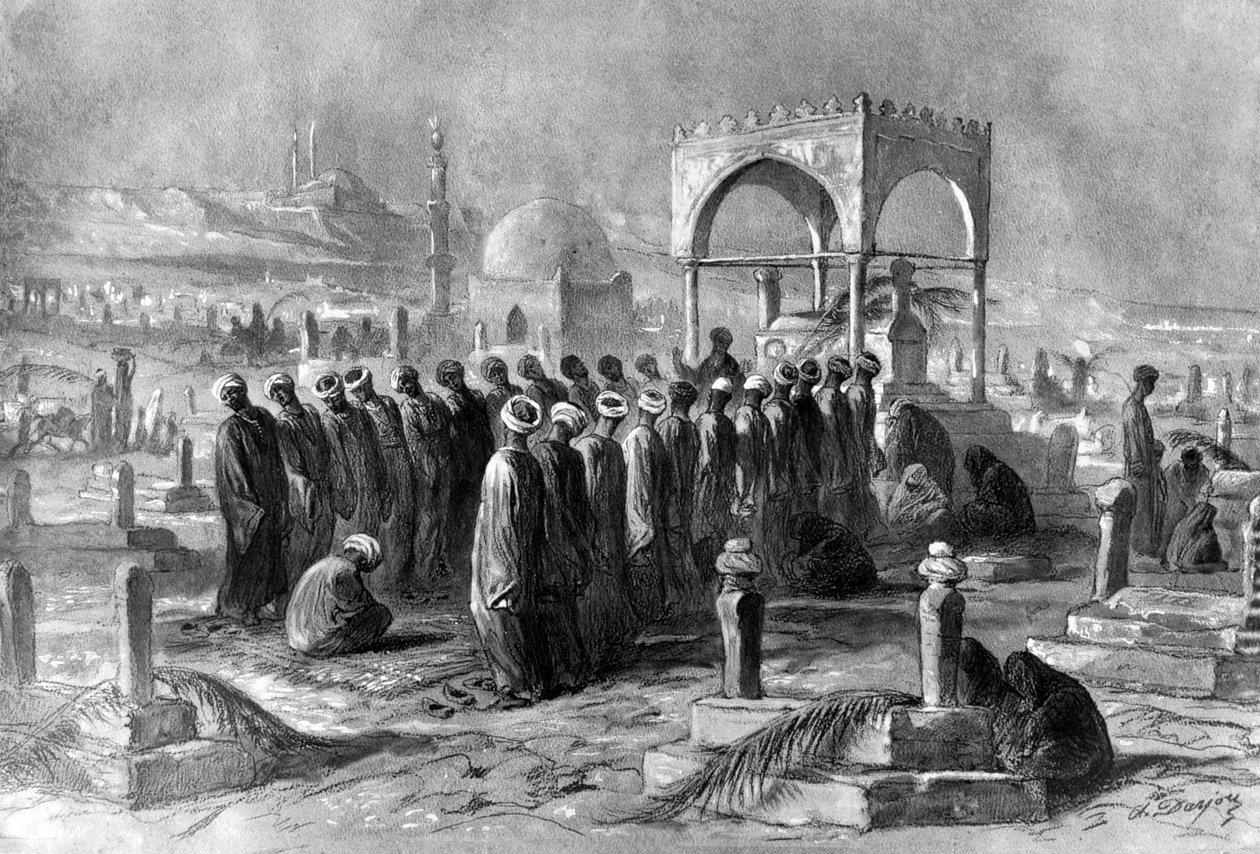 Muslime, Ägypten, 1872 von Alfred Henri Darjou