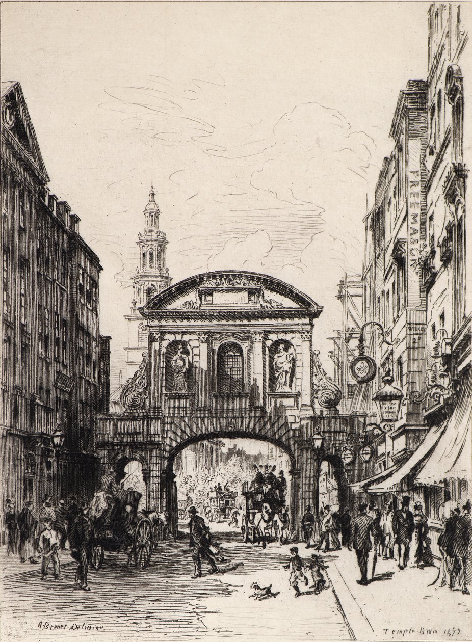 Temple Bar von Alfred Louis Brunet Debaines