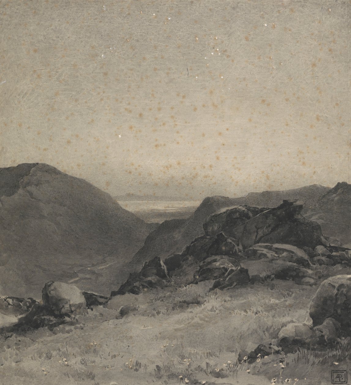 Felsige Landschaft von Alfred Parsons