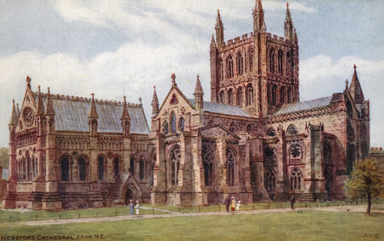 Hereford Kathedrale, von Nordosten von Alfred Robert Quinton