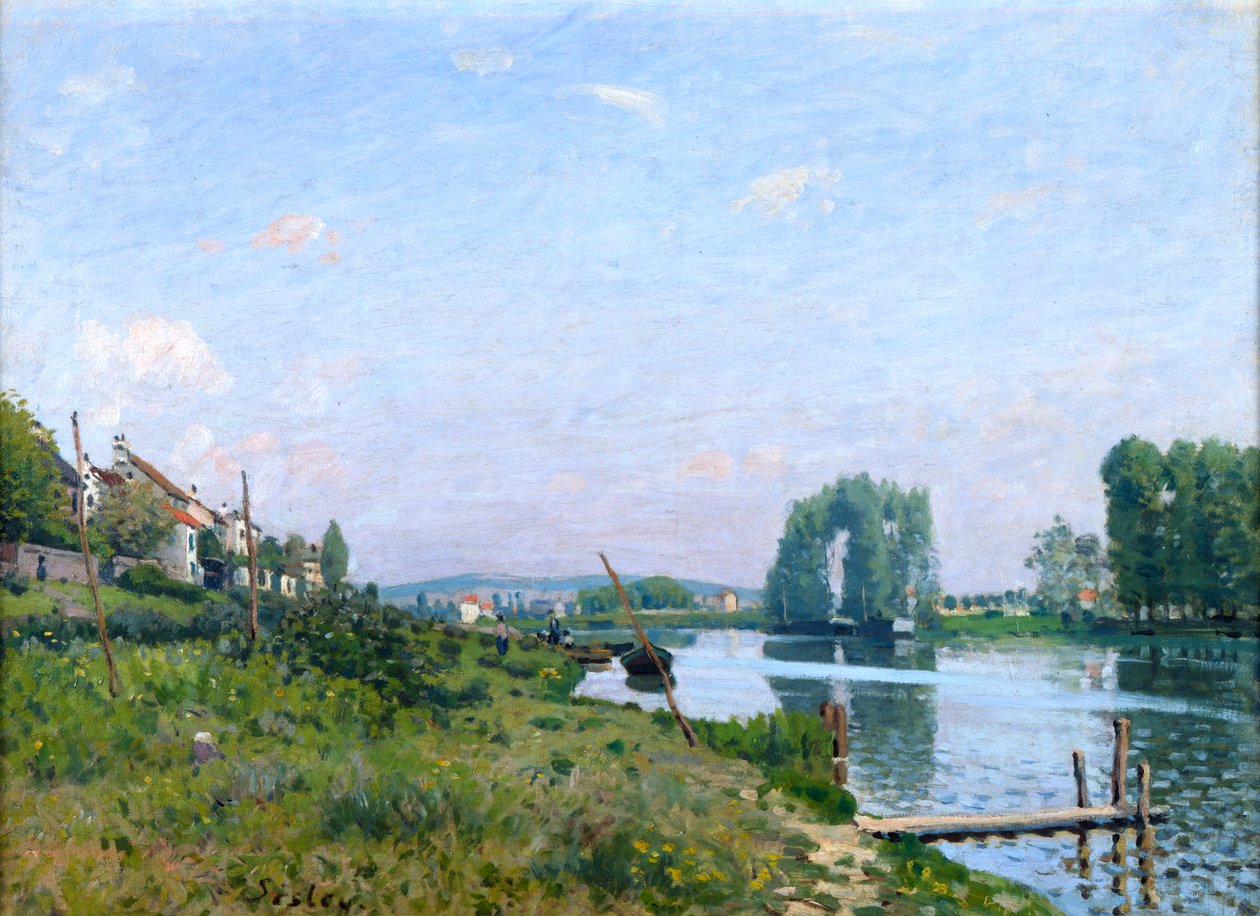 Île Saint-Denis, 1872 von Alfred Sisley