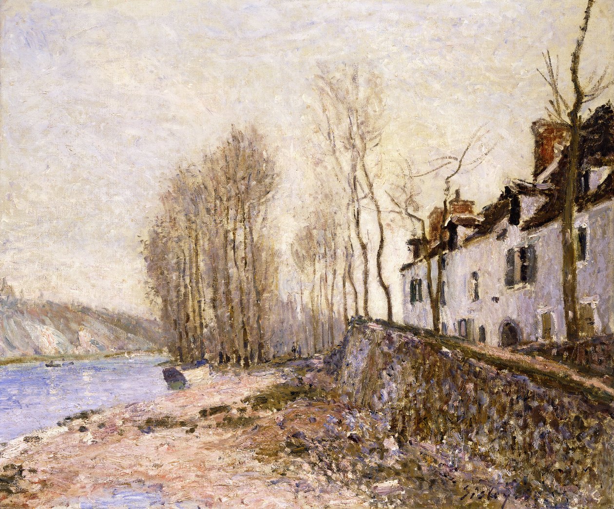 Saint Mammes, la Croix-Blanche von Alfred Sisley