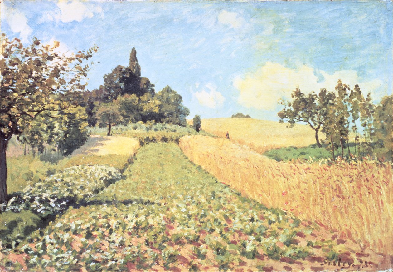 Weizenfeld von Alfred Sisley