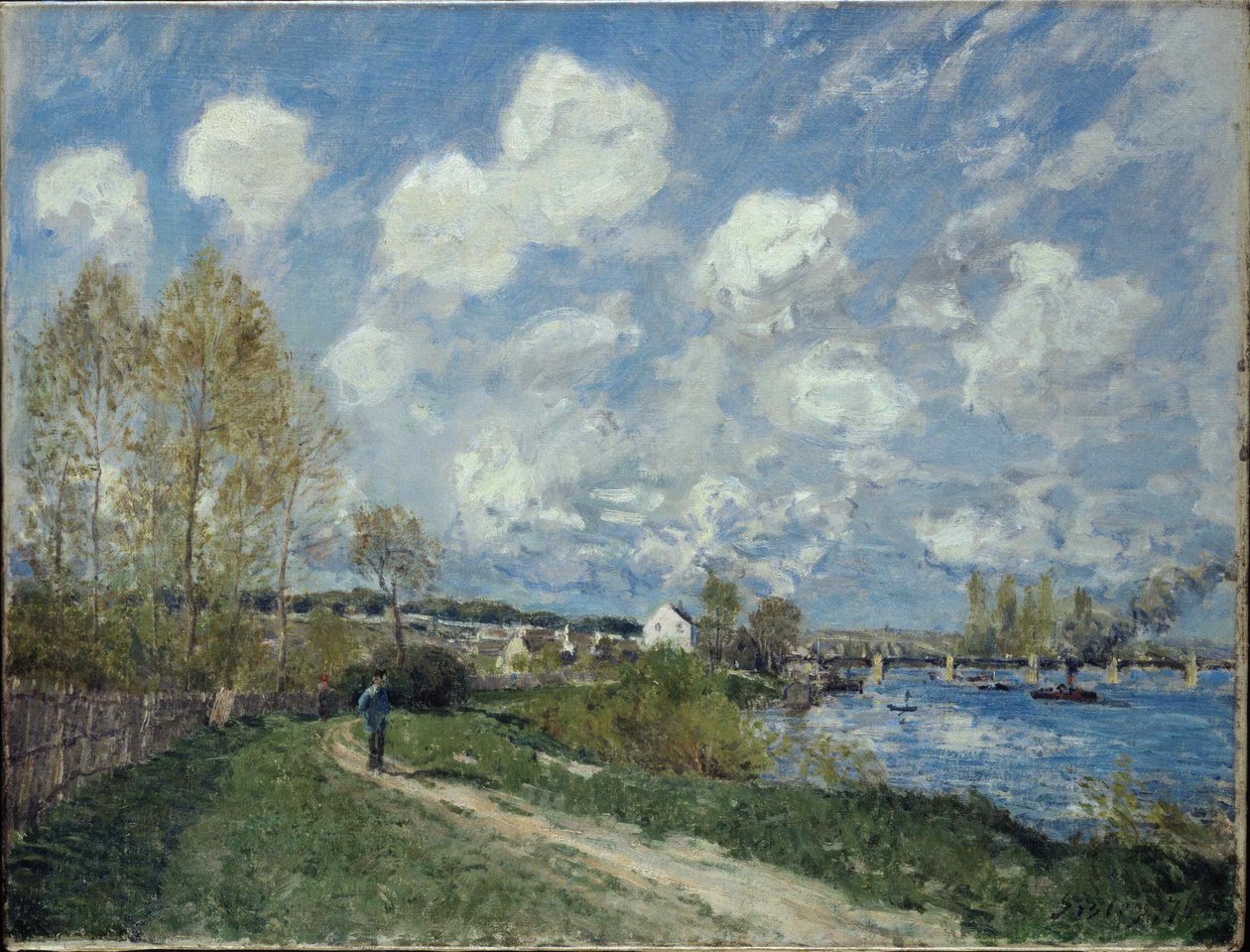 Sommer in Bougival, 1876 von Alfred Sisley