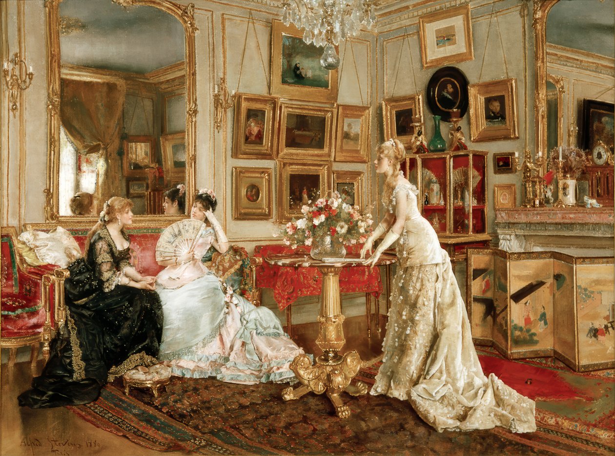 Das Schreibzimmer des Malers von Alfred Emile Stevens