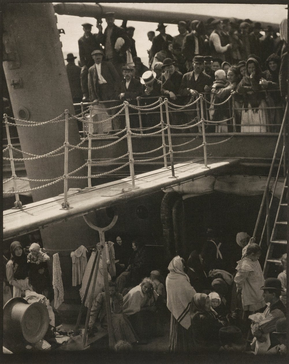 Die Steerage, 1907, gedruckt 1915 von Alfred Stieglitz