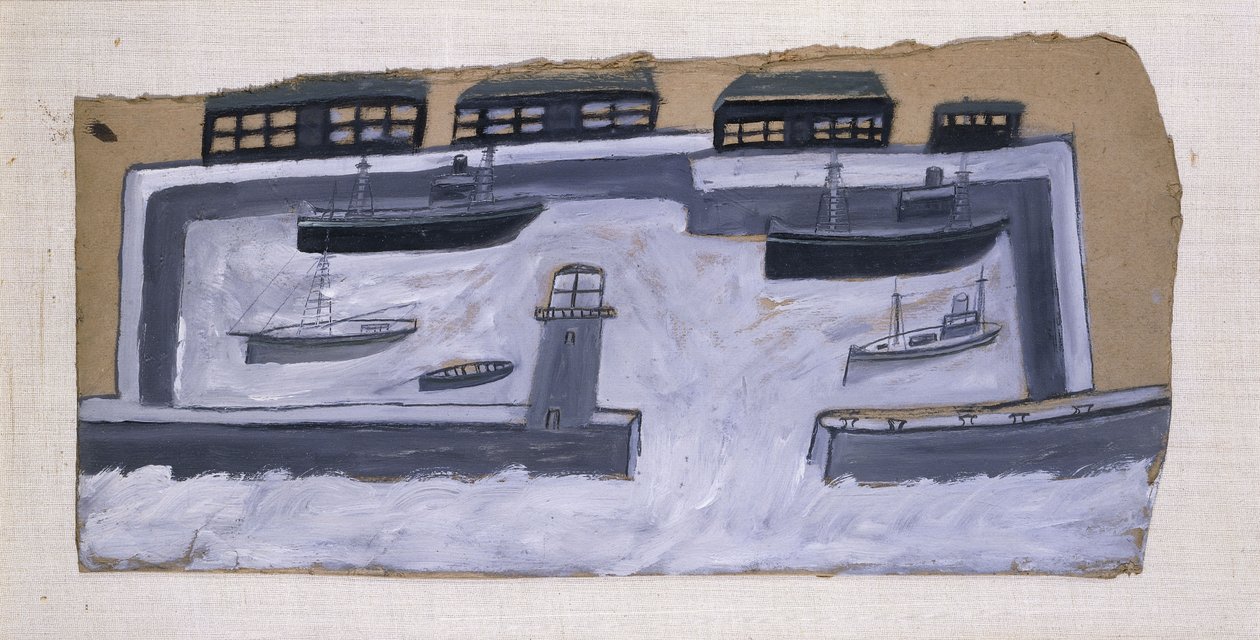 Häuser und Schiffe von Alfred Wallis