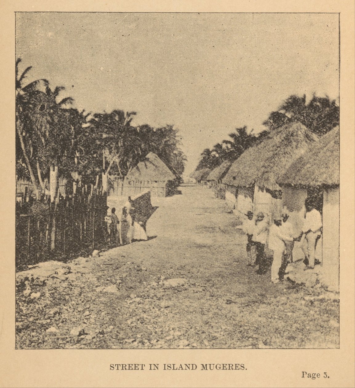 Straße auf der Insel Mugeres von Alice Dixon Le Plongeon