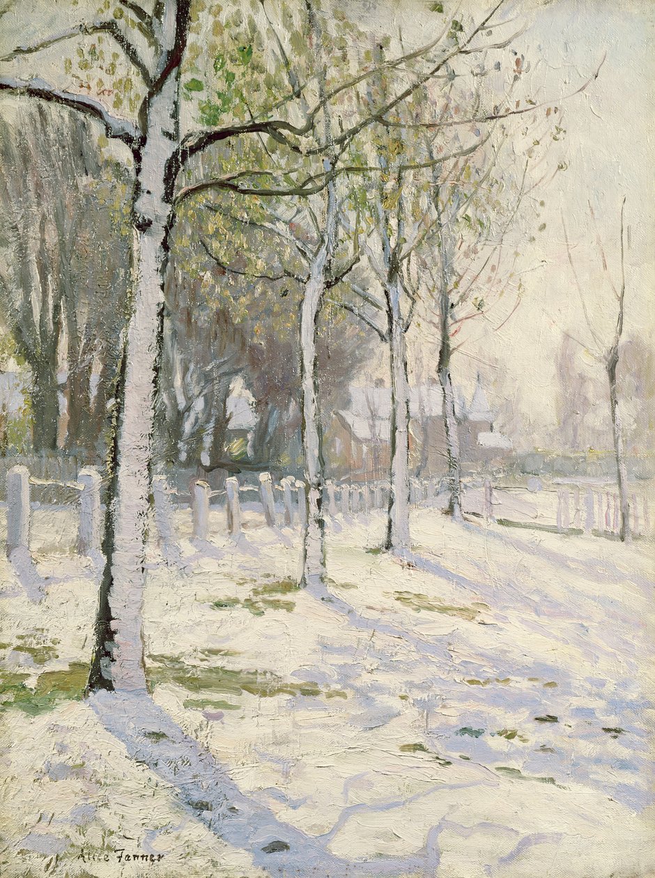 Pappeln im Schnee von Alice Maud Fanner