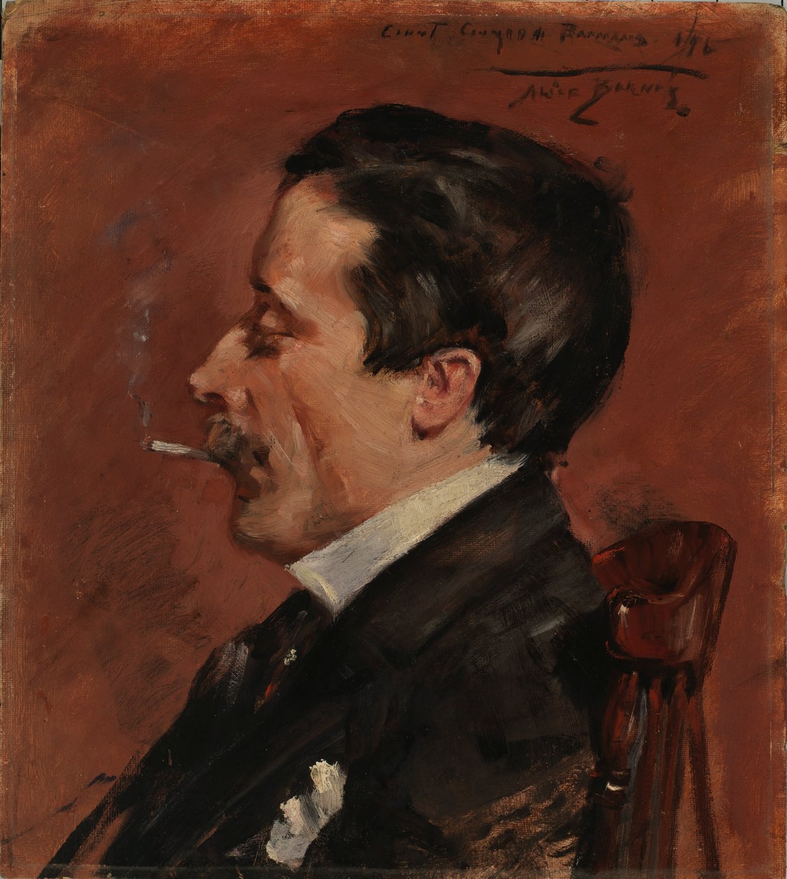 Mann mit Zigarette, 1896 von Alice Pike Barney