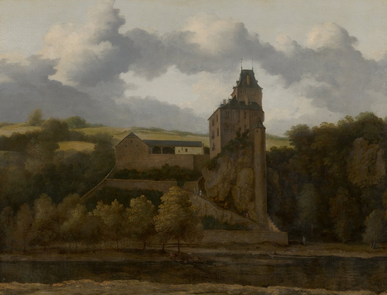 Ansicht von Schloss Montjardin von Allaert van Everdingen
