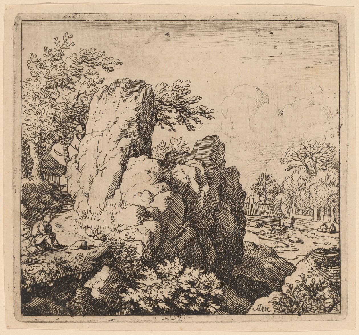 Großer Felsen von Allart van Everdingen