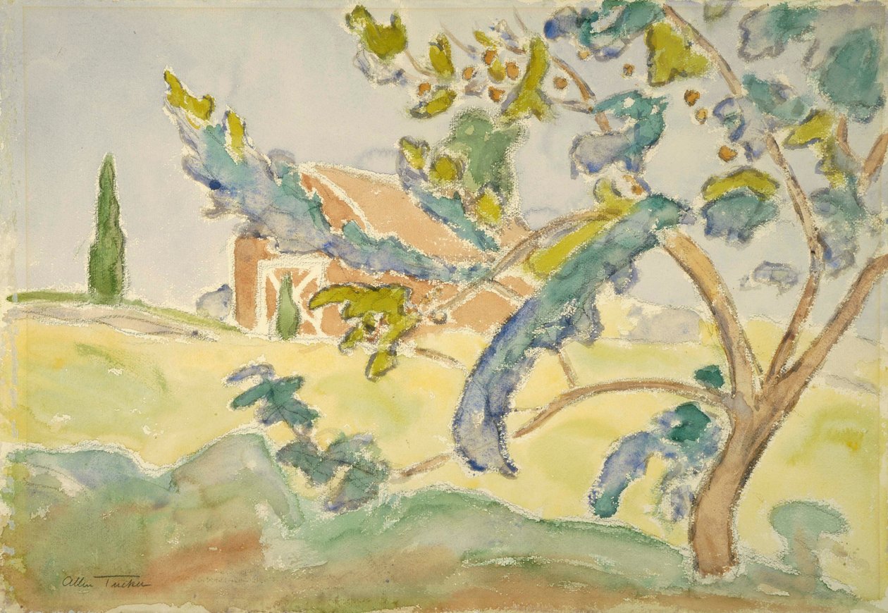 Baum und Scheune von Allen Tucker