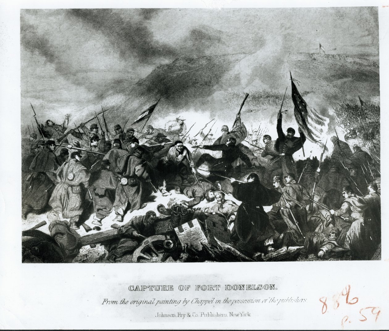 Eroberung von Fort Donelson von Alonzo Chappel