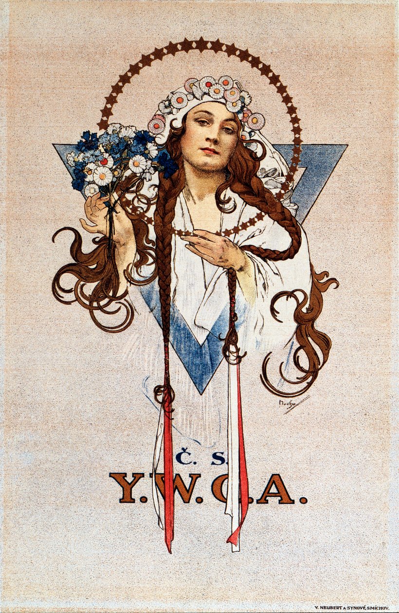 Plakat der Tschechoslowakischen YWCA für die Young Women