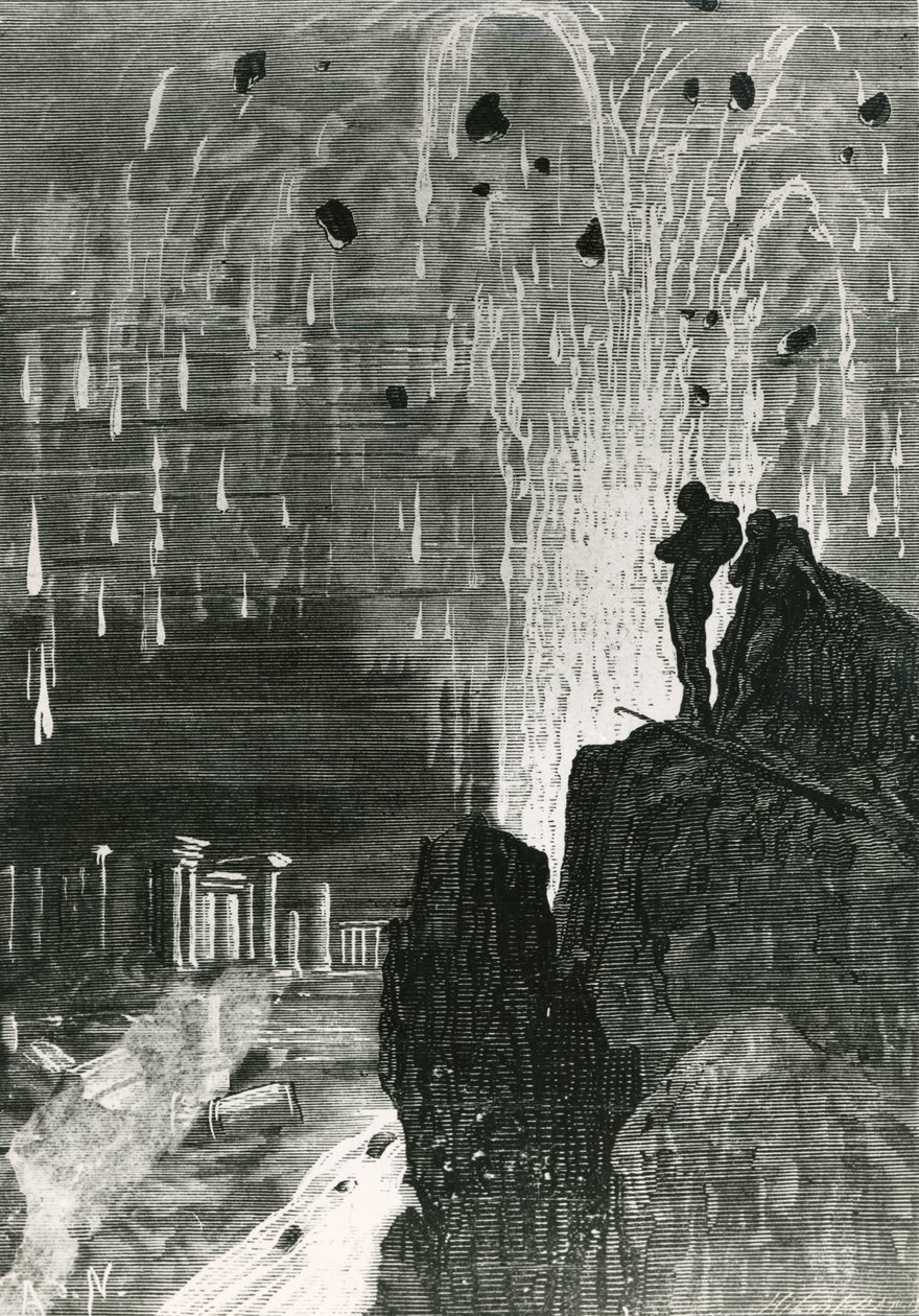 Vor meinen Augen erschien eine zerstörte Stadt, aus 
