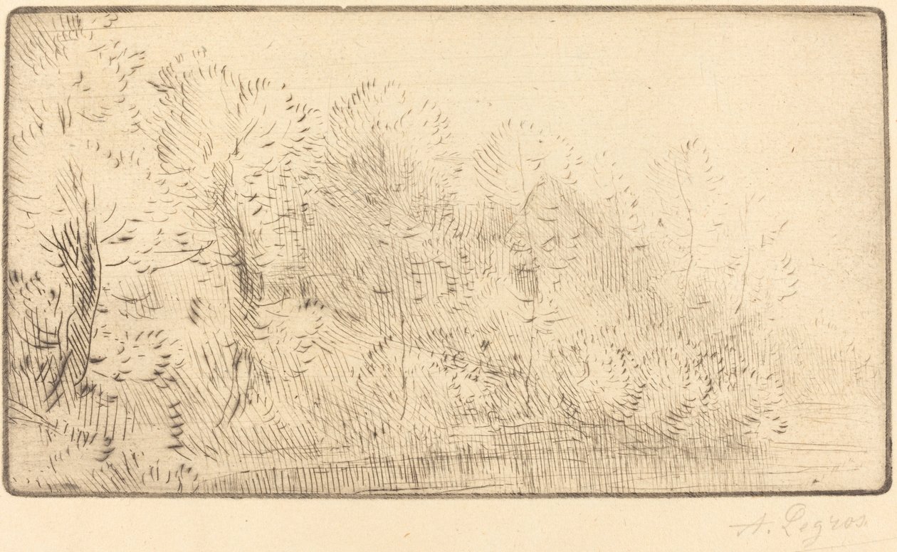 Entlang des Flusses Sur la rivière von Alphonse Legros