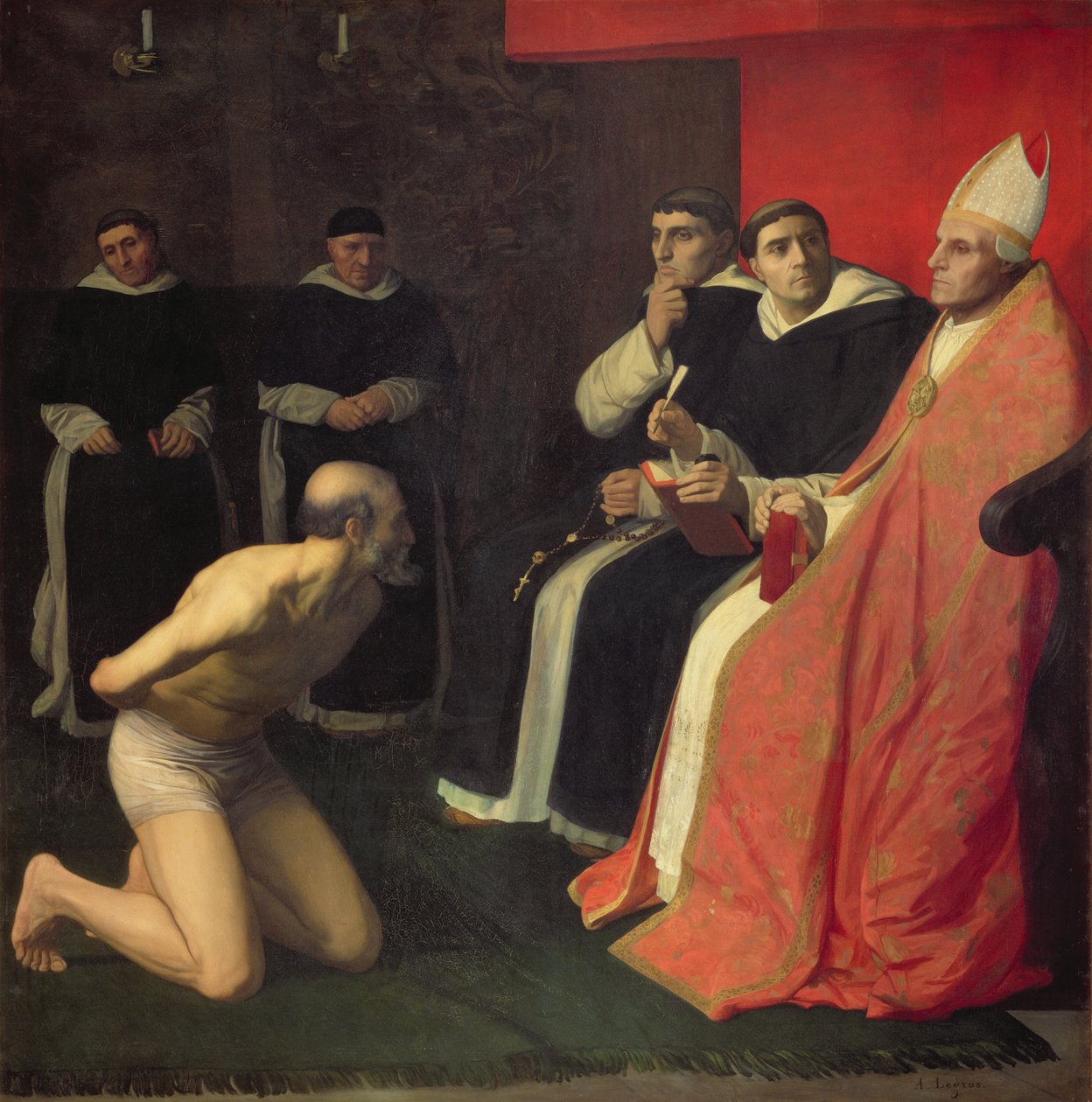 Eine ehrenwerte Büßerin, ca. 1868 von Alphonse Legros
