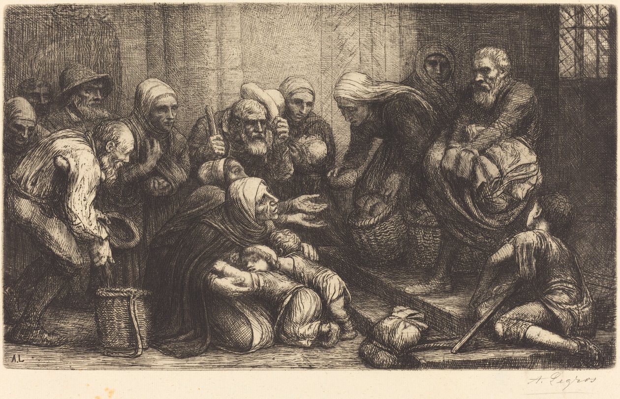 Bettler von Brüssel (Les mendiants de Bruges) von Alphonse Legros