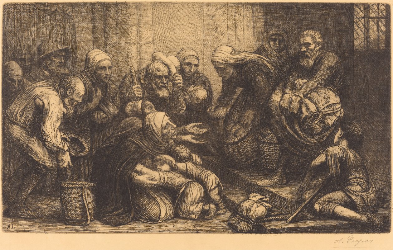 Bettler von Brüssel (Les mendiants de Bruges) von Alphonse Legros