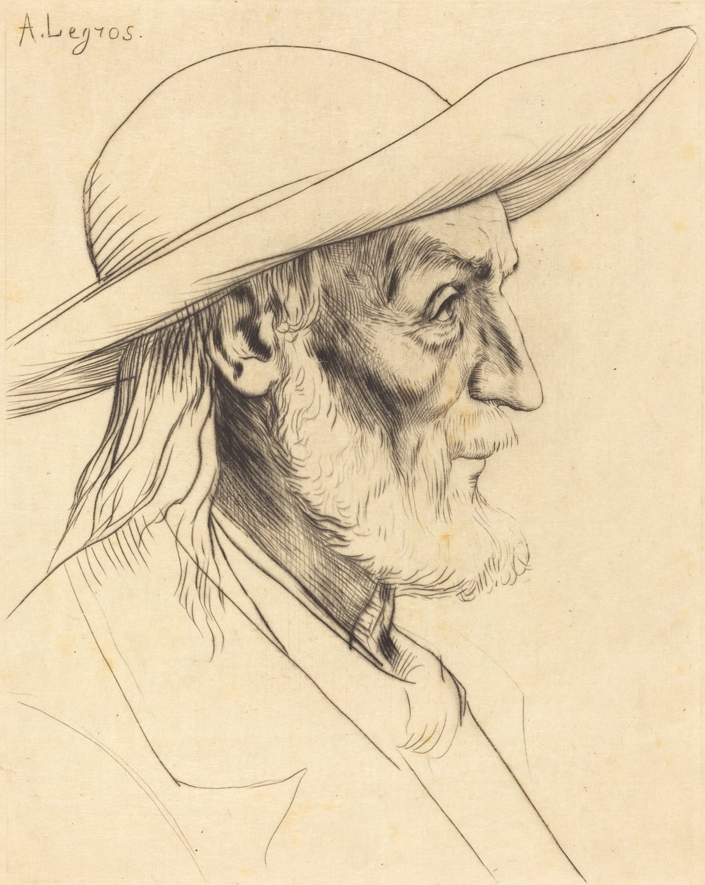 Bretonischer Bauer von Alphonse Legros