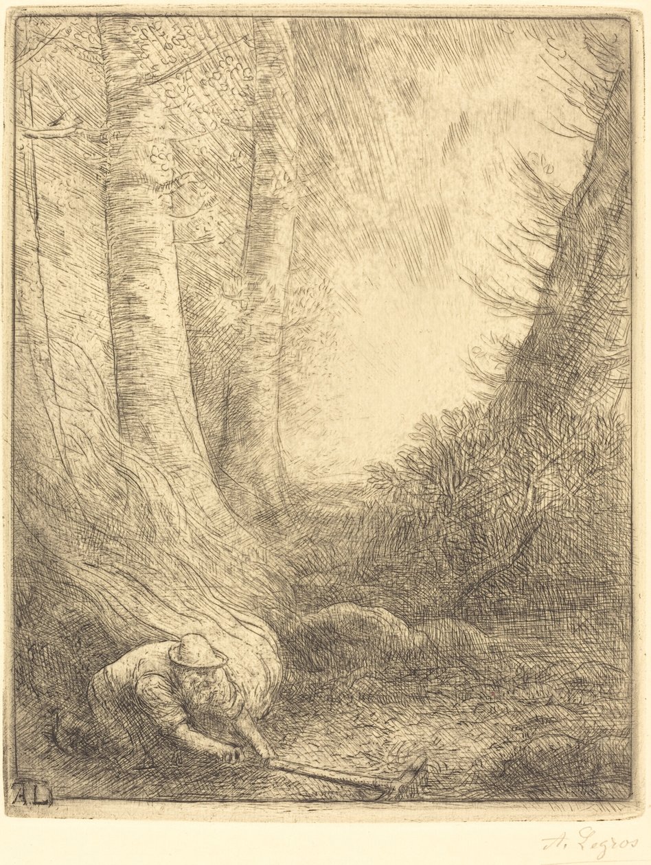 Das Verbrennen des Grases von Alphonse Legros