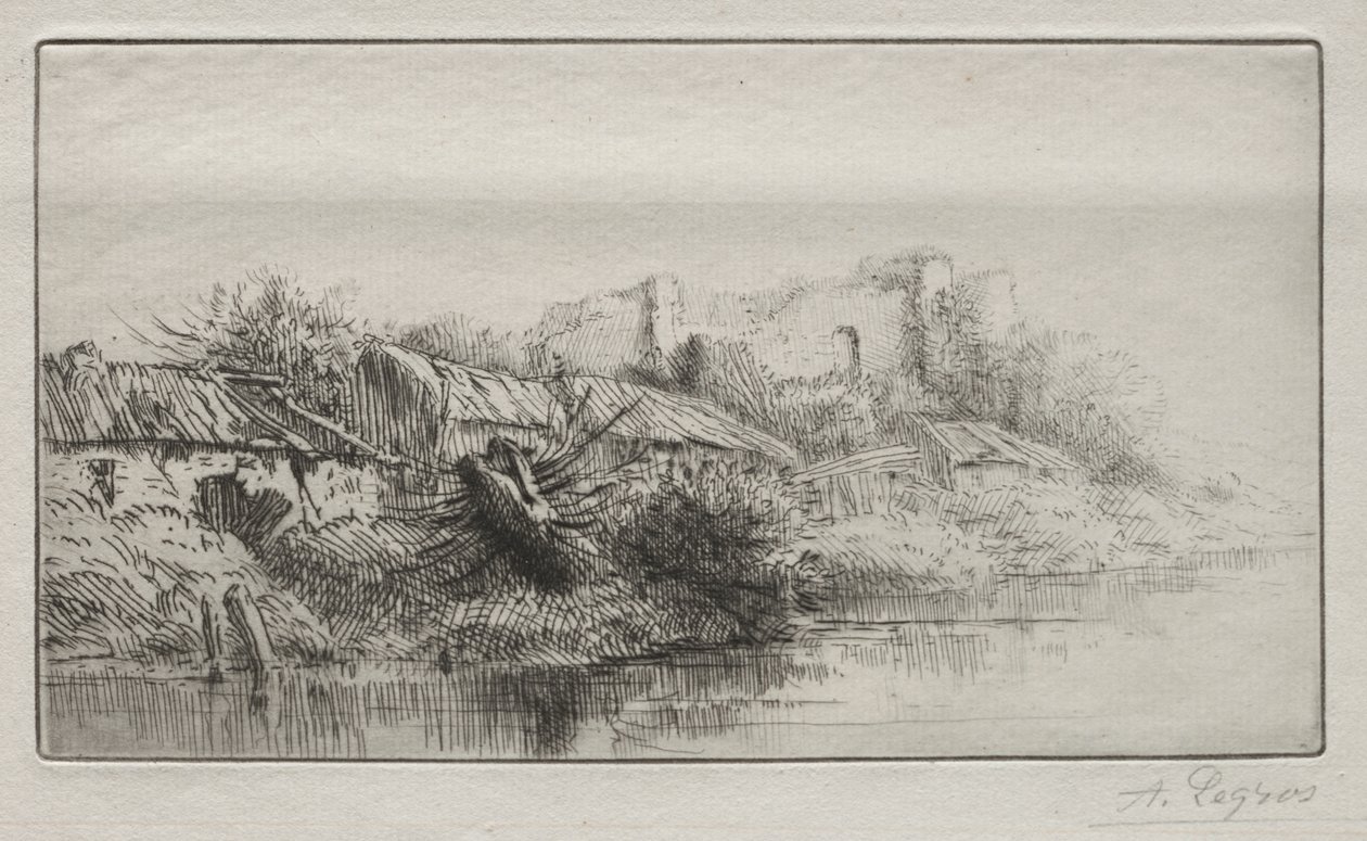 Verlassenes Dorf von Alphonse Legros