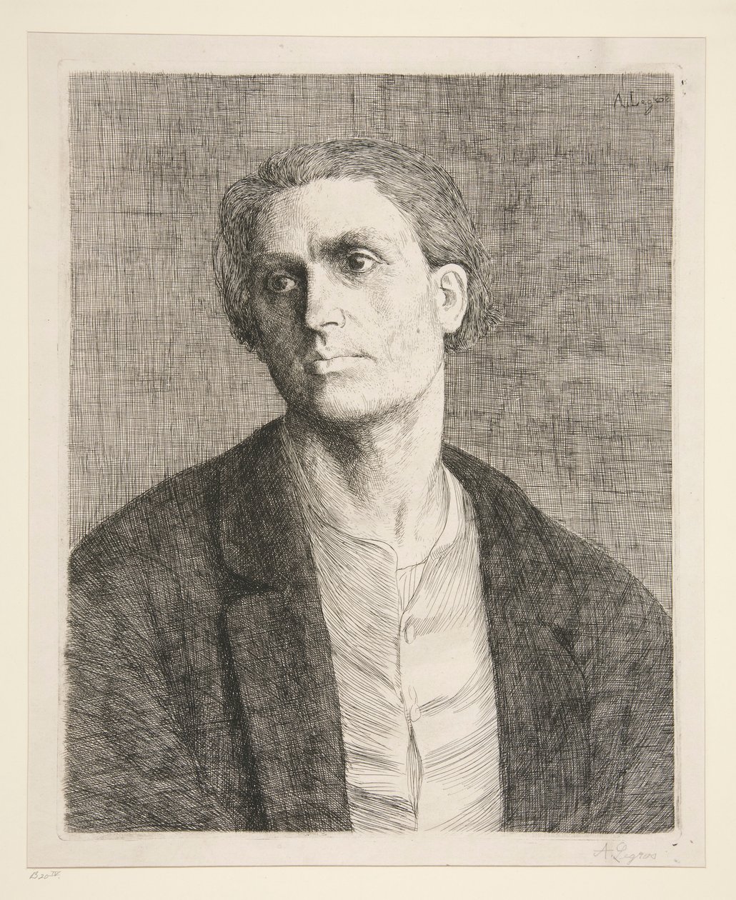 Studie eines Kopfes von Alphonse Legros
