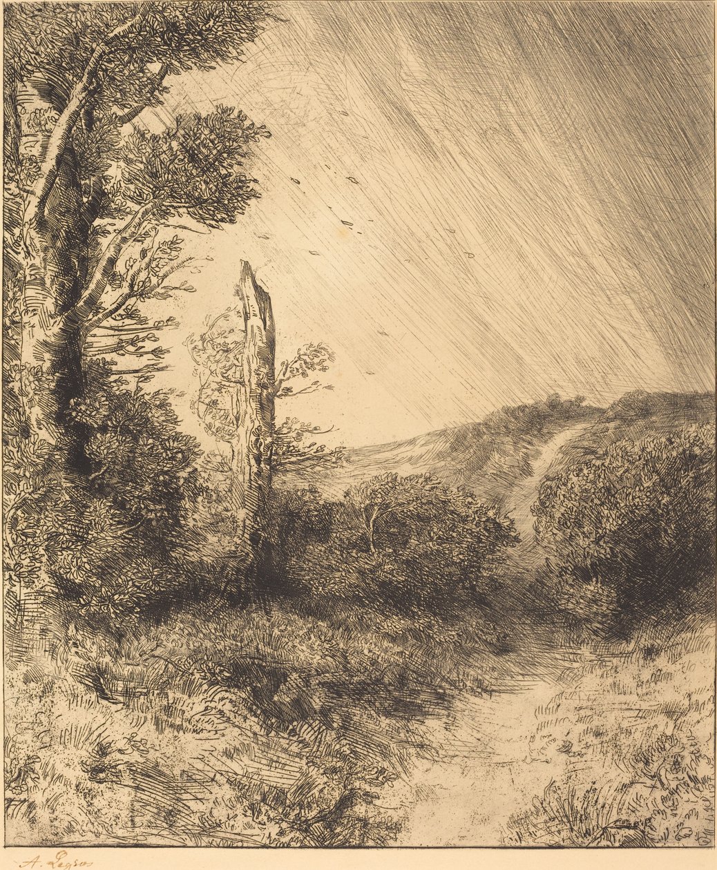 Windstoß von Alphonse Legros