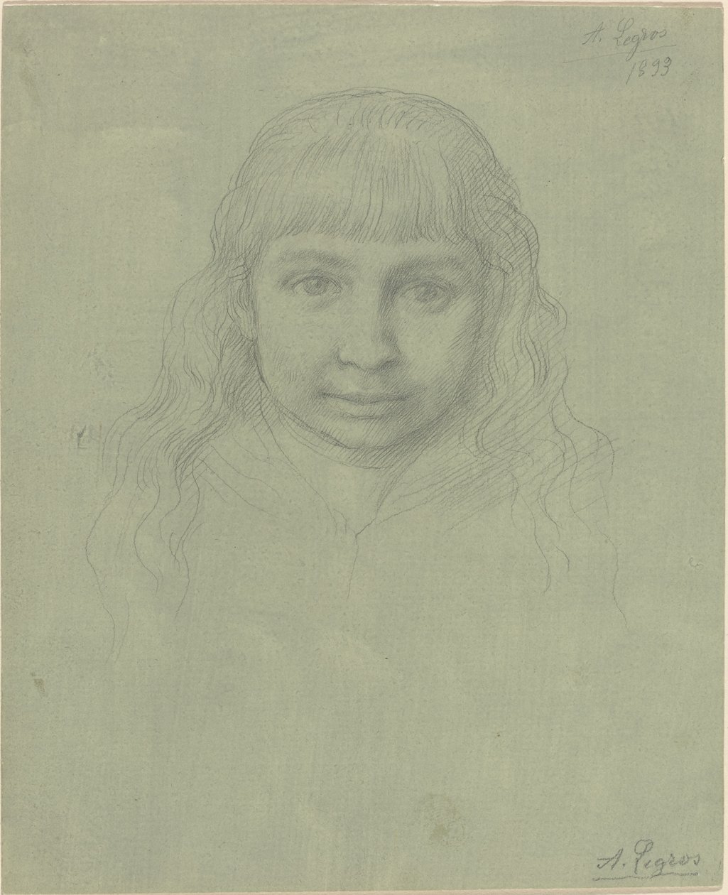Kopf eines Kindes von Alphonse Legros