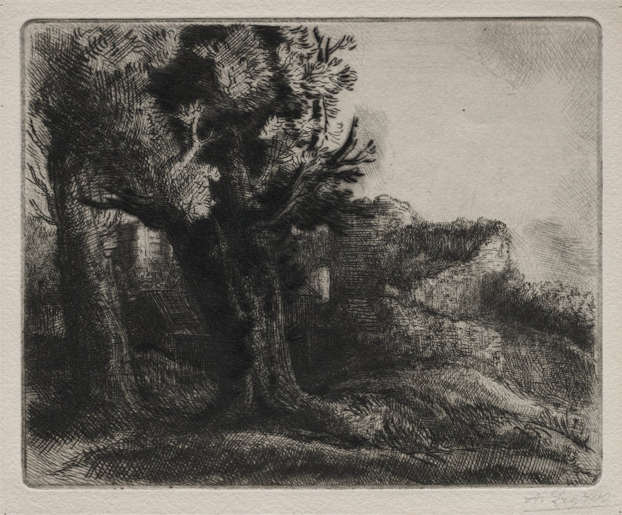 In den Ruinen von Alphonse Legros