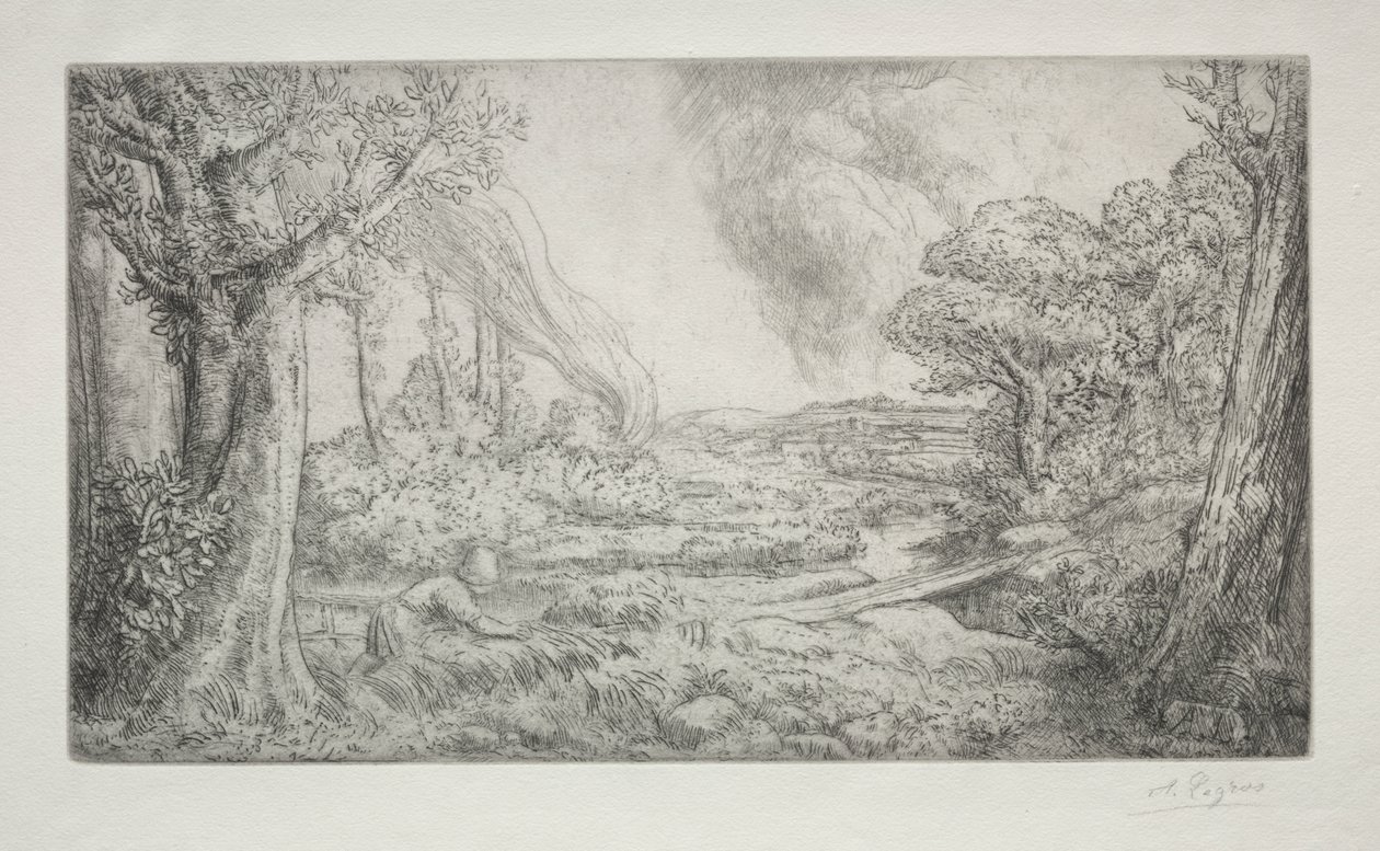 Landschaft von Alphonse Legros